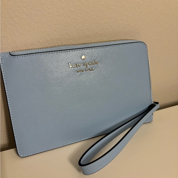 NWOT Kate Spade Light Blue Wristlet - Picture 2 of 4